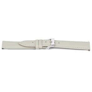 Watch strap Universal F514 Leather Beige 18mm
