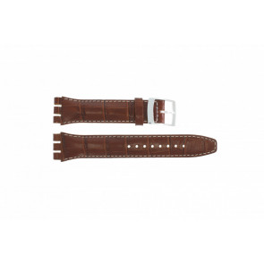 Watch strap Swatch (alt.) 51643.94.19C Leather Brown 19mm
