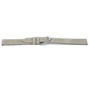 Watch strap Universal E553 Leather Grey 16mm