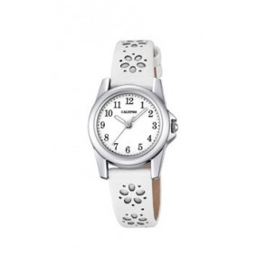 Watch strap Calypso K5712-1 Leather White