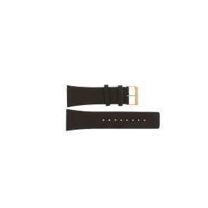 Watch strap Skagen 584LRLM Leather Brown 28mm