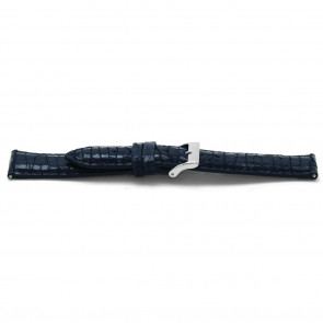 Watch strap Universal C604 Leather Blue 12mm