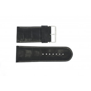 Watch strap Universal 61324-36B Leather Blue 36mm