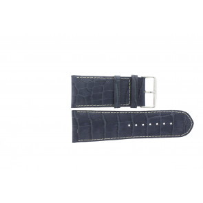 Watch strap Universal 61324B.50.32 Leather Blue 32mm