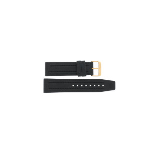 Watch strap Tommy Hilfiger 679301156 / 1790702 / 1156 / TH-106-1-34-0900 Rubber Black 24mm
