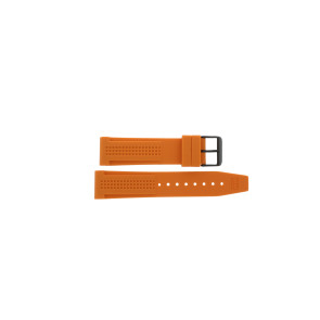 Watch strap Hugo Boss 1790837 / 679301407 / TH-176-1-34-1206 Rubber Orange 22mm