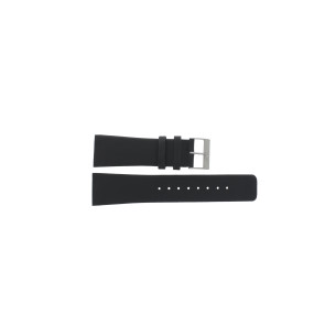 Watch strap Skagen 697XLMLMB Leather Black 24mm