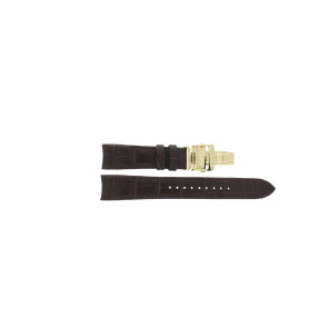 Watch strap Seiko 6A32-00Y0 / 5D88 0AG0 / SNQ144P1 /L0C8012K0 Leather Brown 21mm