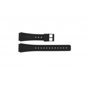 Casio watch strap 71604010 Plastic Black 18mm 