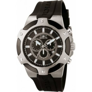 Watch strap Invicta 7342-SIGNATURE-II Rubber Black