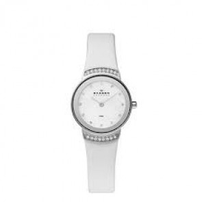 Skagen watch strap 812SSLW1 Leather White 14mm