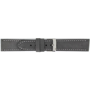 Watch strap Universal 825.07a.18 Leather Grey 18mm