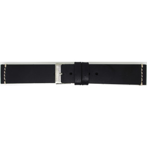Watch strap Universal 845R.01.22 Leather Black 22mm