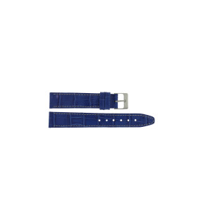 Watch strap Universal 850.16.18 Leather Blue 18mm