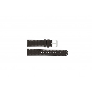 Watch strap Olympic 89JAL004 Leather Brown 18mm