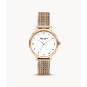Watch strap Kate Spade New York KSW9050 Milanese Rosé 16mm