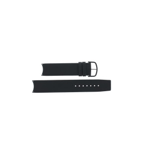 Watch strap Omega 196.0440 / X0015593 / 93565564 Leather Black 20mm