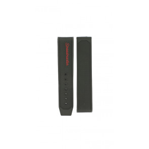 Watch strap Omega 32632405011001 Rubber Black 19mm