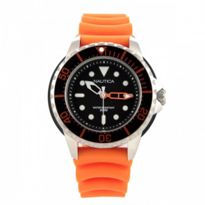 Nautica watch strap A18633G Silicone Orange 22mm