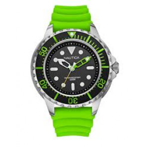 Nautica watch strap A18634G Silicone Green 22mm