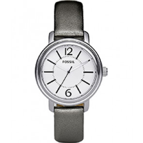 Watch strap Fossil ES2706 Leather Grey 14mm
