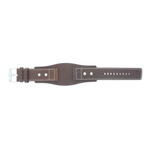 Watch strap Fossil AM3695 Leather Brown 24mm