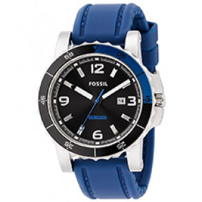 Watch strap Fossil AM4258 Silicone Blue 22mm