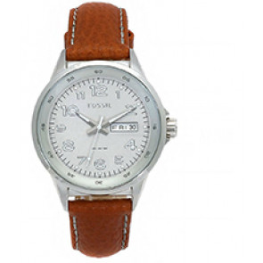 Watch strap Fossil AM4335 Leather Brown 18mm