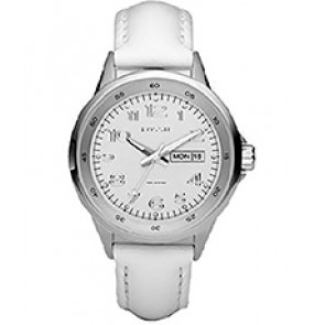 Watch strap Fossil AM4336 Leather White 18mm