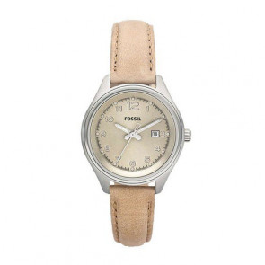 Watch strap Fossil AM4377 Leather Beige 22mm