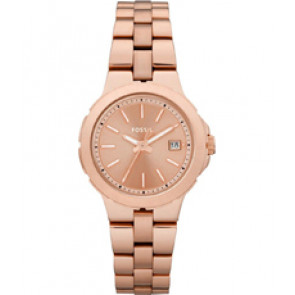 Watch strap Fossil AM4402 Stainless steel Rosé
