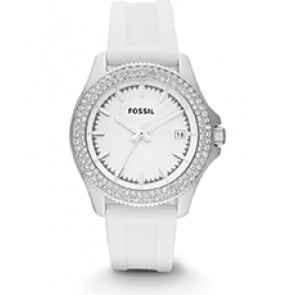 Watch strap Fossil AM4462 Silicone White 18mm