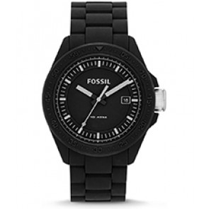 Watch strap (Strap + Case combination) Fossil AM4519 Silicone Black 22mm