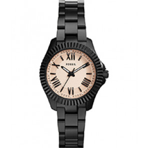 Watch strap Fossil AM4614 Stainless steel Black 14mm