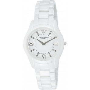 Watch strap Armani AR1443 Ceramics White