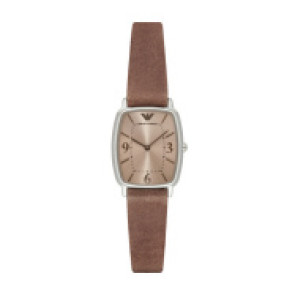 Watch strap Armani AR2497 Leather Brown 14mm