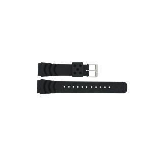 Watch strap Pulsar AS32-X003 Rubber Black 20mm
