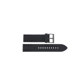 Armani watch strap AX-1212 Silicone Black 22mm 