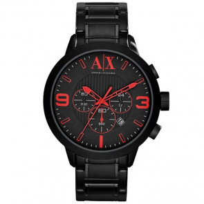 Watch strap Armani Exchange AX1352 Steel Black