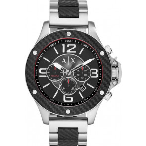 Watch strap Armani Exchange AX1521 Steel Steel 22mm