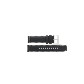 Watch strap Armani Exchange AX1754 Leather Black 22mm