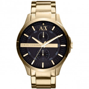 Watch strap Armani Exchange AX2122 Steel Gold Toned 22mm