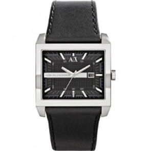 Watch strap Armani Exchange AX2203 Leather Black 32mm