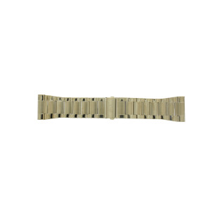 Watch strap AX2208 Steel Gold Toned 32mm