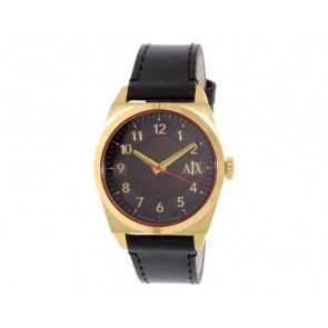 Watch strap Armani Exchange AX2306 Leather Black 22mm