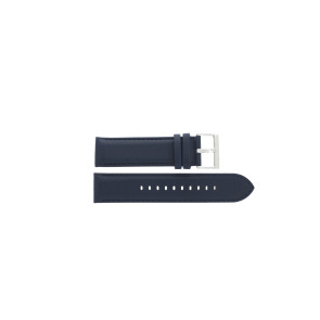 Watch strap AX2406 Leather Blue 22mm