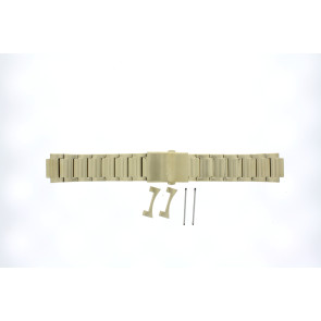 Watch strap Armani Exchange AX2602 Steel Gold Toned 22mm