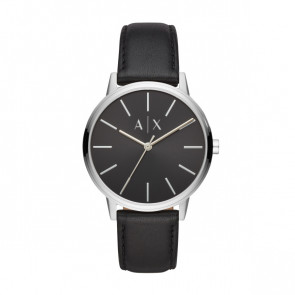 Watch strap AX2703 Leather Black 20mm