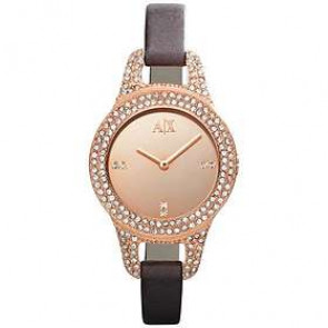 Watch strap AX4134 Leather Brown 8mm