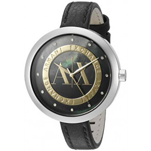 Watch strap Armani Exchange AX4233 Leather Black 12mm